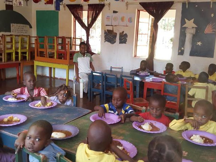 Children at the early childhood development school in Banket